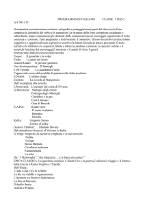 PROGRAMMA DI ITALIANO CLASSE 1 SEZ C A.S 2011/12