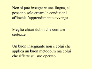 La glottodidattica è una scienza