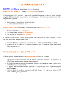 LA FORMA PASSIVA