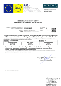 CERTIFICATO DI CONFORMITA` Firmato digitalmente da Daniele