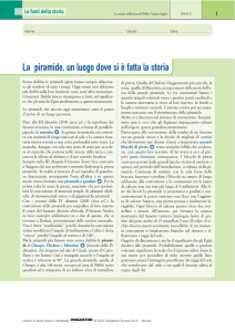 La piramide, un luogo dove si è fatta la storia