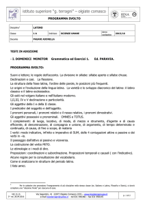 LATINO 1AU - Liceo Terragni