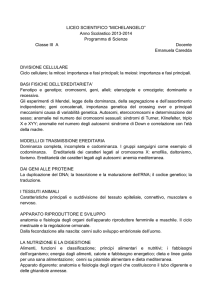 scienze 2013-2014 - Liceo Scientifico Michelangelo