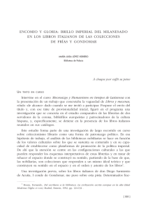 Encomio y gloria: brillo imperial del Milanesado en los libros