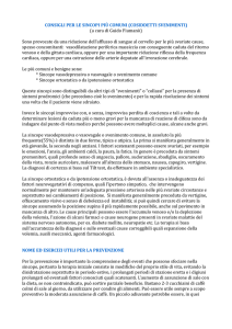 CONSIGLI PER LE SINCOPI PIÙ COMUNI (COSIDDETTI