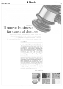 e su Google digiti «cause per malasanità» ti imbatti in una serie