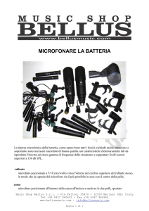 microfonare la batteria