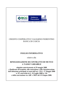 CREDITO COOPERATIVO VALDARNO FIORENTINO BANCA DI
