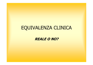 EQUIVALENZA CLINICA
