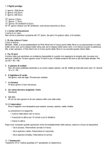 1. Il figliol prodigo 1° giorno: 1024 Euro. 2° giorno: 512 Euro. 3