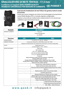QE-POWER-T www.qeed.it  ANALIZZATORE DI RETE