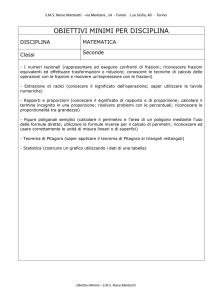 obiettivi minimi per disciplina - Istituto Nievo