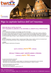 Riga la capitale baltica dell`art`nouveau