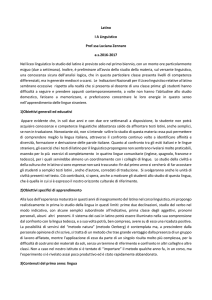 Latino IA Linguistico Prof.ssa Luciana Zennaro