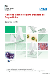 Ricerche Microbiologiche Standard del Regno Unito