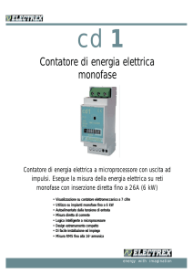 Contatore di energia elettrica monofase