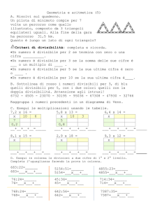 Geometria e aritmetica (5) A. Risolvi sul quaderno. Un pilota di