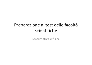 (Microsoft PowerPoint - Preparazione ai test delle facolt\340