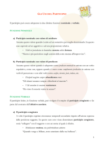 Scarica il file pdf con le schede di latino sul participio