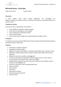 Microsoft Access - Corso base