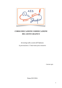tesina AED - Associazione Europea Disgrafie