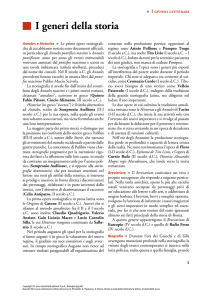I generi della storia - Zanichelli online per la scuola