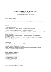 programma svolto di italiano