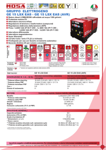 gruppo elettrogeno ge 15 lsx eas