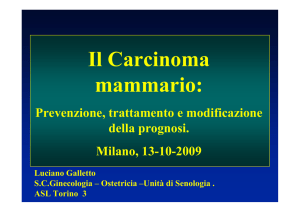 Il Carcinoma mammario: