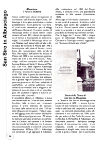 Albusciago il paese e la storia Storia della Chiesa di San Siro in
