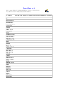 Esercizi sui verbi_Analisi del verbo