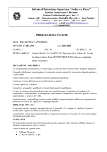 PROGRAMMA SVOLTO - Istituto Flora Pordenone