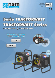 Serie TRACTORWATT TRACTORWATT Series