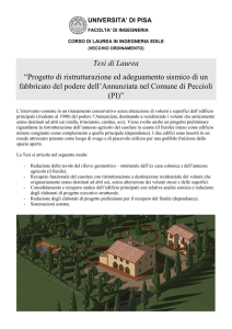 Tesi di Laurea “Progetto di ristrutturazione ed adeguamento sismico