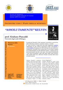“ASSOLUTAMENTE” KELVIN - Ingegneria Elettrica Cassino