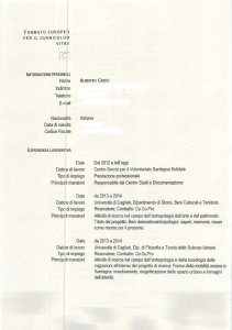 Curriculum vitae - Comune di Cagliari