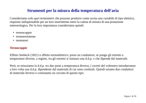 Strumenti per la misura della temperatura dell`aria