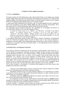 I cristiani e le altre religioni monoteiste