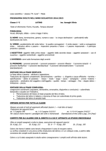 Testo di riferimento: Fiorini, Puccetti, Tempus discendi Ripasso