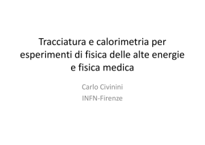 Tracciatura e calorimetria per esperimenti di fisica delle alte energie