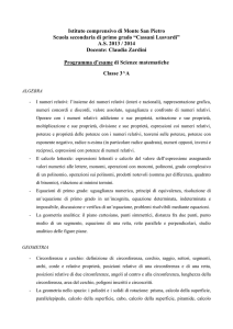 Matematica - Istituto comprensivo di Monte San Pietro