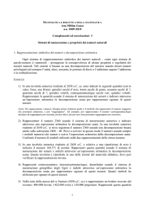 1 Ana Millán Gasca a.a. 2009-2010 Complementi ed esercitazioni 3