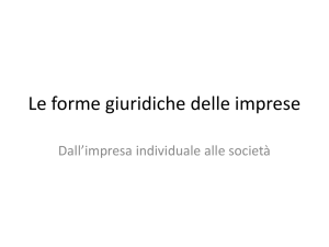 Le forme giuridiche delle imprese