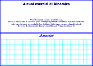 Esercizi di Dinamica