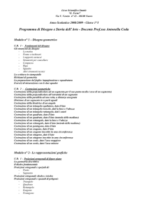 Programma di Disegno e Storia dell`Arte - Docente