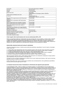 Sociologia (L-40) - Università di Trento