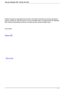 Quiz per Attestato VDS