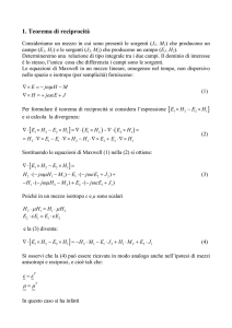 Teoremi di Reciprocità, di Equivalenza ed Applicazioni