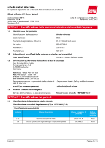 Scheda Dati di Sicurezza: Glicole etilenico