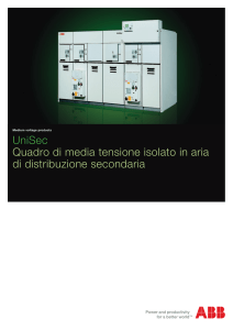 UniSec Quadro di media tensione isolato in aria di distribuzione